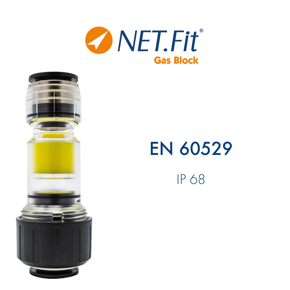 Net.Fit Gas Block 2P Certification EN 60529