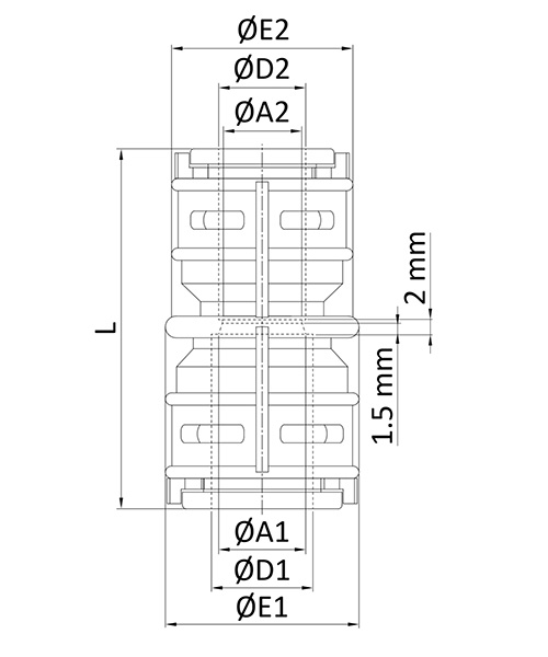 Disegno Tecnico EFXGIntermedio Diritto Ridotto EVOLUTION