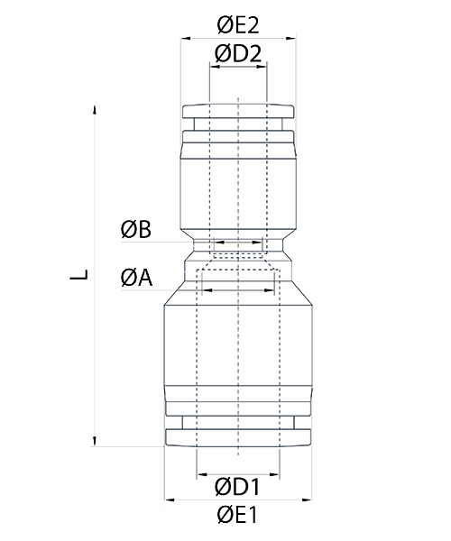 Disegno Tecnico FXGReduced Union Connector