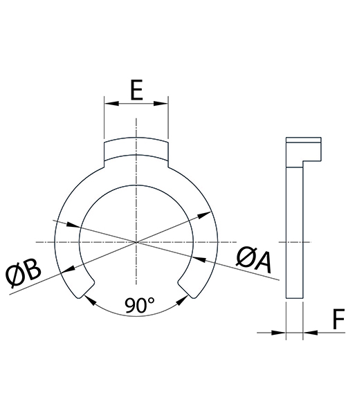 Disegno Tecnico FXLCLocking clip